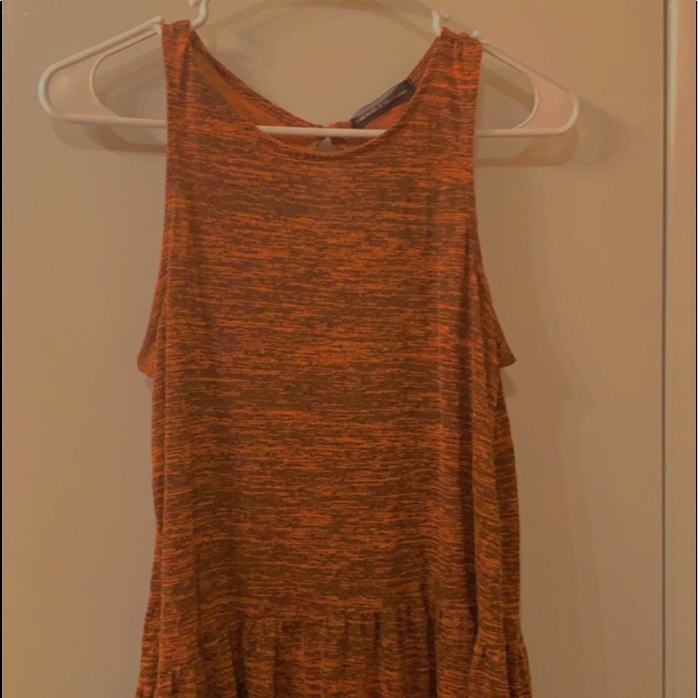 Orange and Black Tank Top